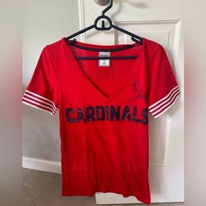 Womens St. Louis Cardinals V neck Tee
